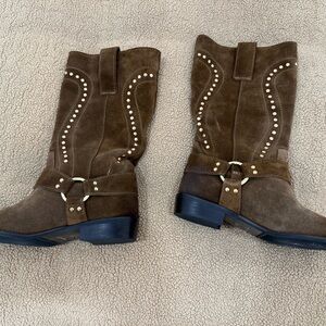 ** SOLD** Studded Brown Boots